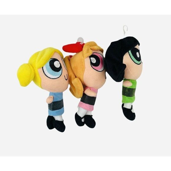 RARE Vintage 1999 Warner Brothers Studio Store PowerPuff Girls Plush Set 3 HTF - Picture 4 of 11